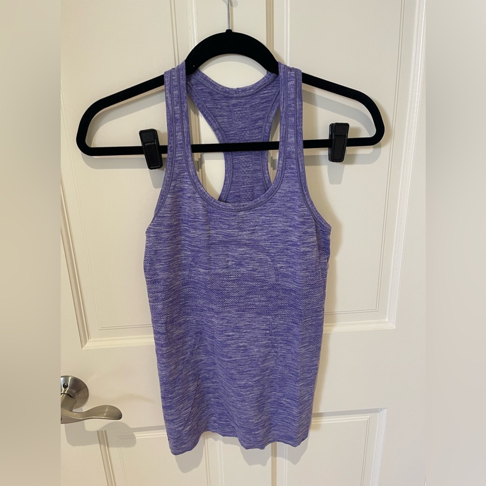 Purple lululemon workout top size 6
